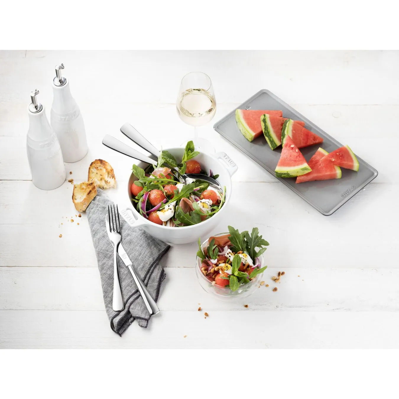 Staub Ciotola Rotonda - 18 Cm, Colore Bianco Puro - immagine 2