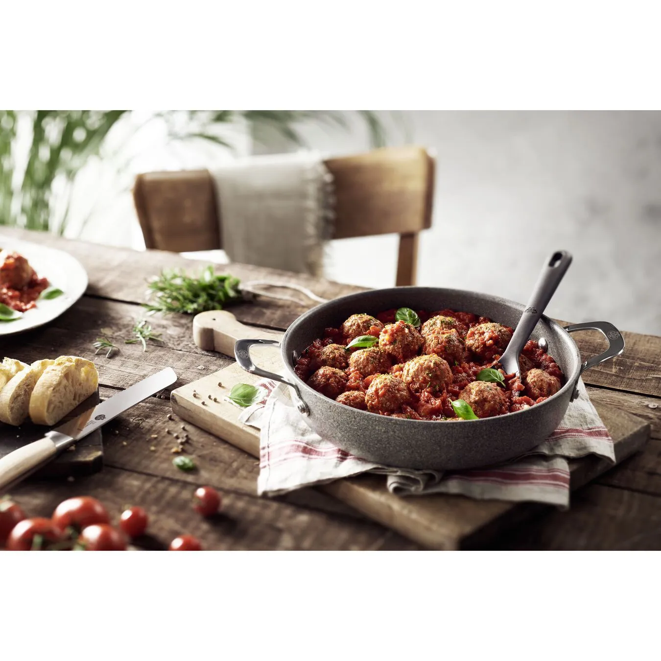 Ballarini Tegame Con Coperchio - 28 Cm, Alluminio, Granitium Titanium Extreme - immagine 3