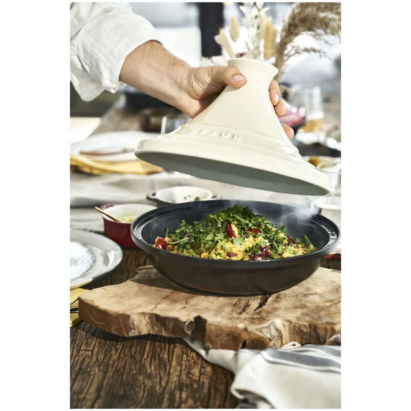 Staub Tajine - 28 Cm, Crema - immagine 2