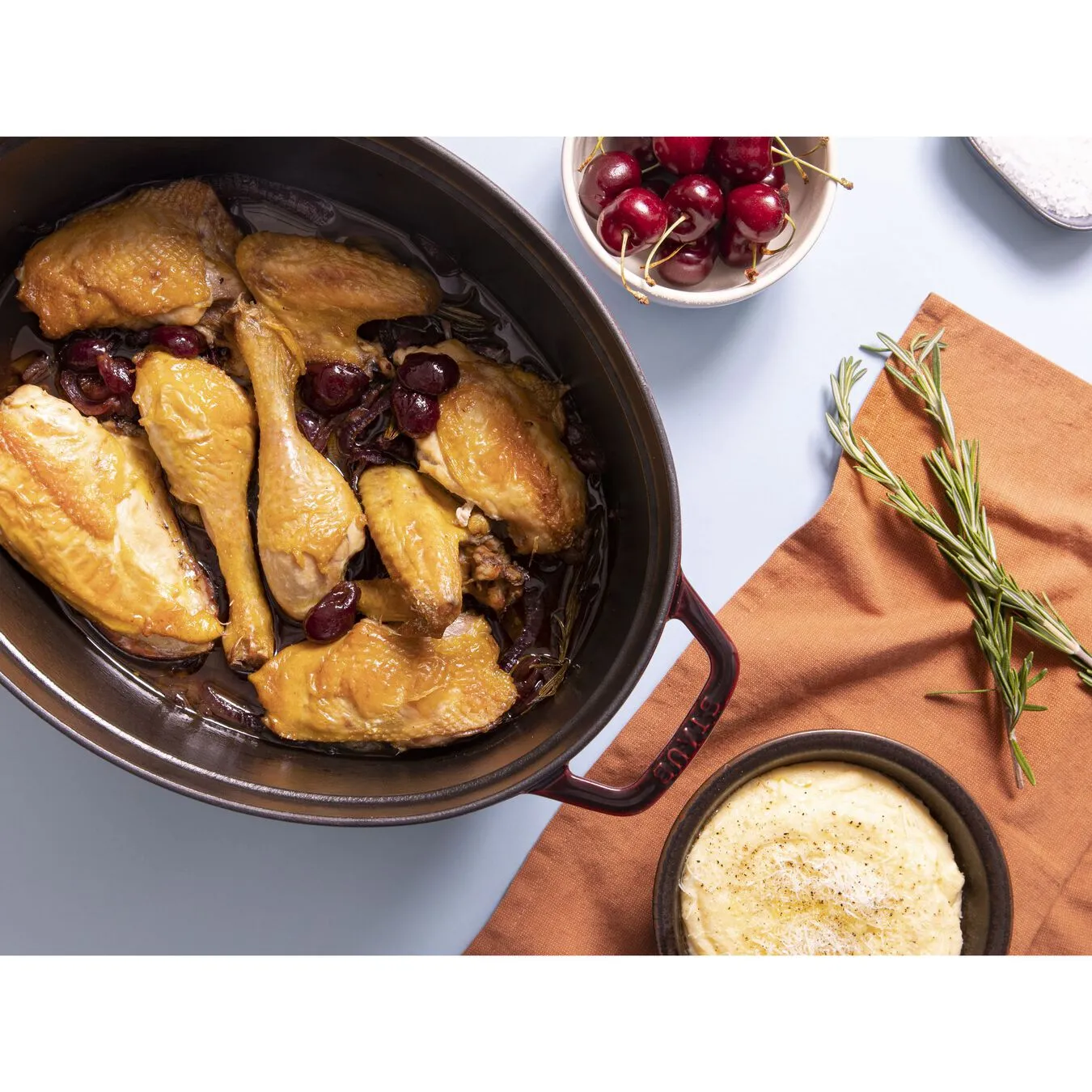 Staub Cocotte Ovale - 33 Cm, Granatina - immagine 6