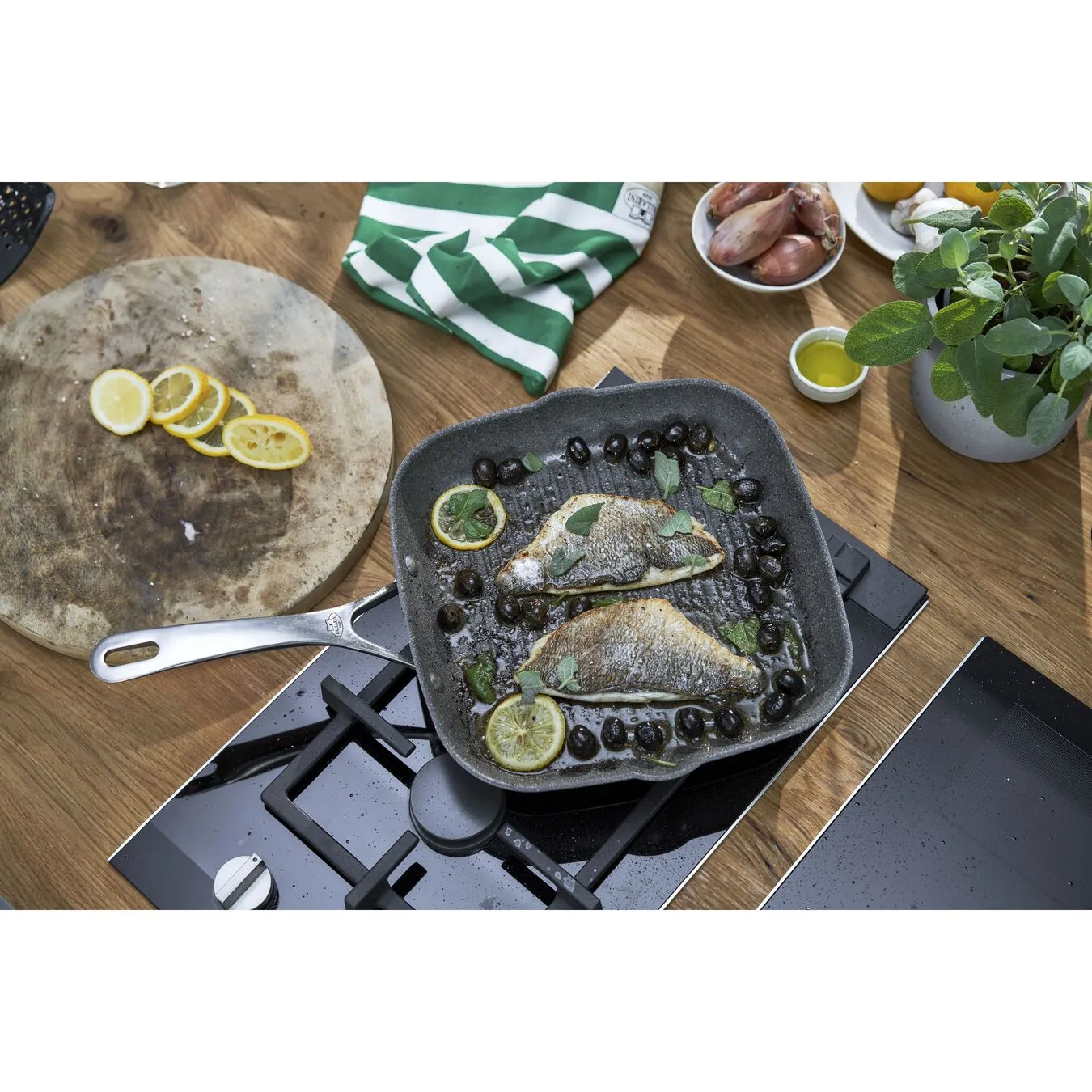 Ballarini Bistecchiera - 28 X 28 Cm, Alluminio, Granitium Titanium Extreme - immagine 3