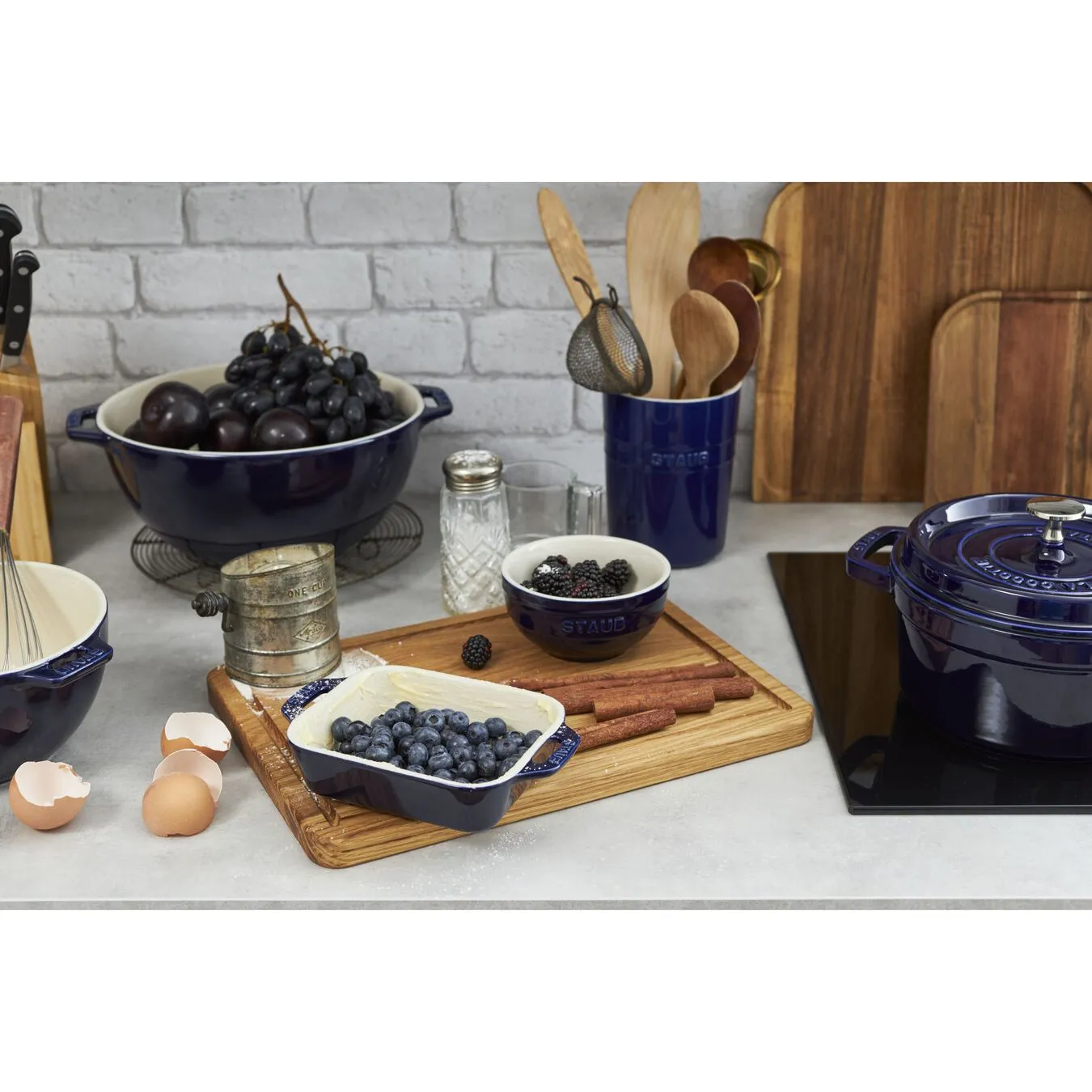 Staub Pirofila Rettangolare - 14 X 11 Cm, Blu Scuro - immagine 3