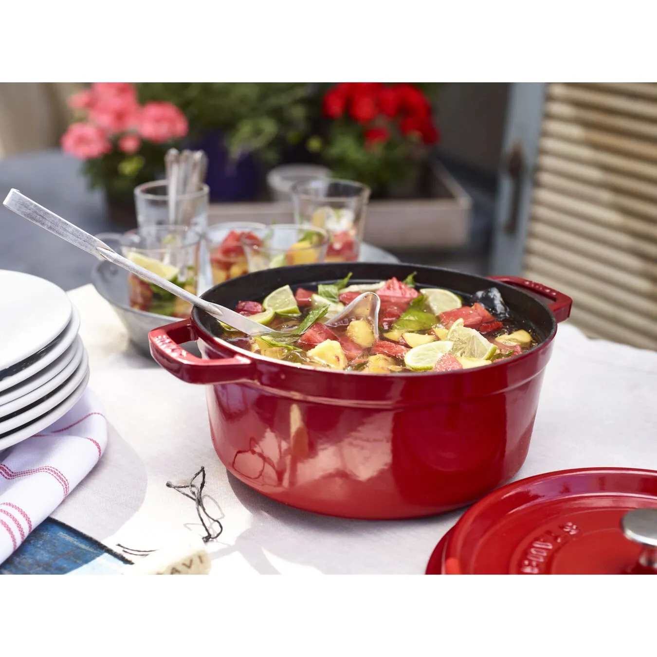 Staub Cocotte Rotonda - 24 Cm, Ciliegia - immagine 6
