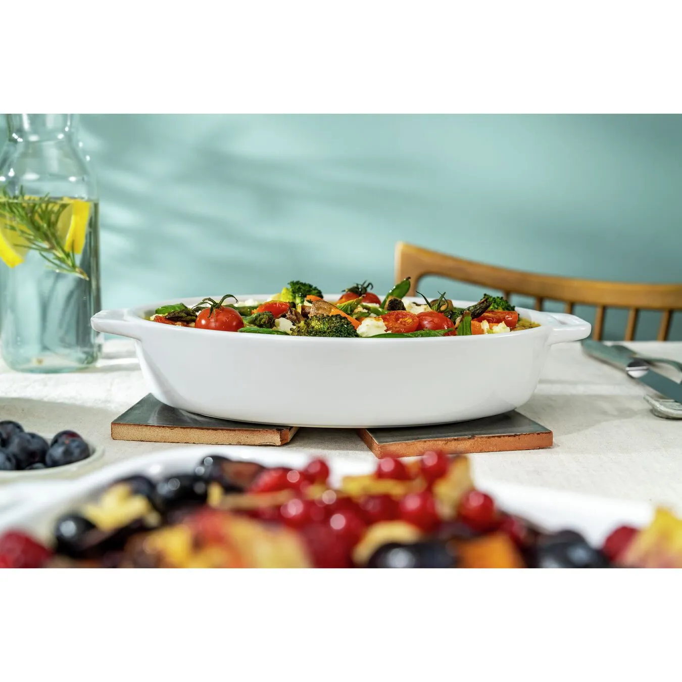 Staub Pirofila Ovale - 23 Cm, Colore Bianco Puro - immagine 3