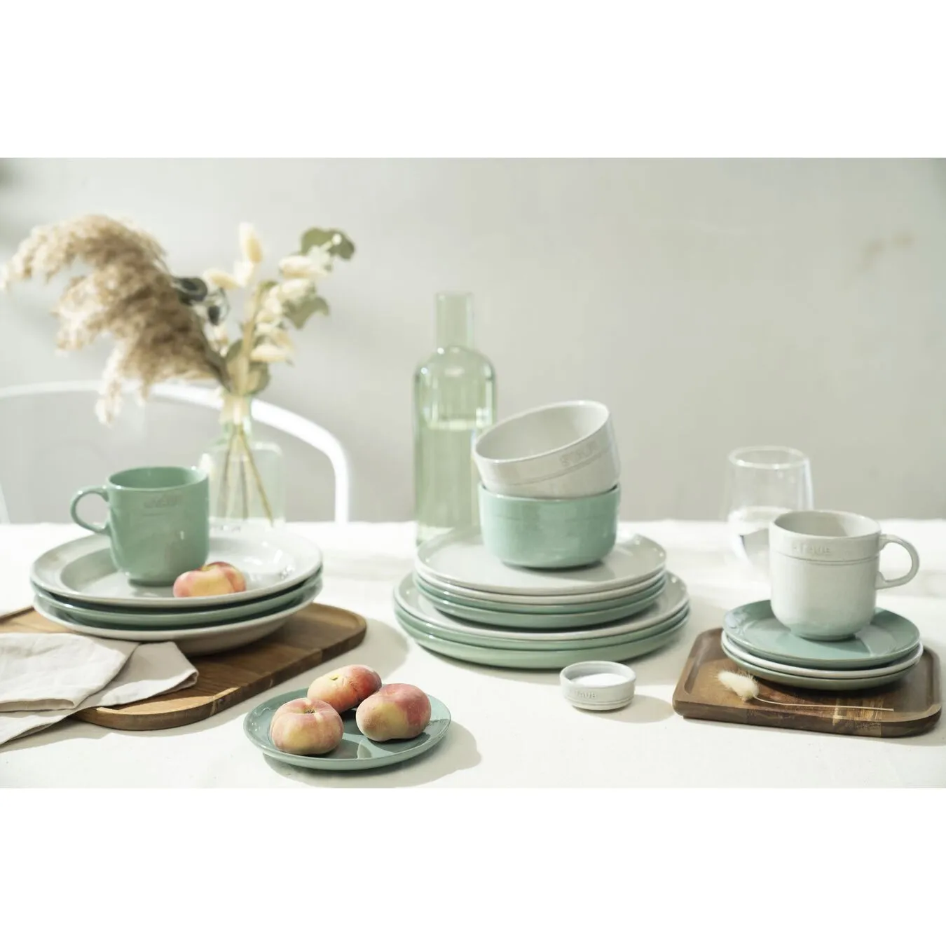 Staub Piatto Piano Rotondo - 22 Cm, Tartufo Bianco - immagine 4