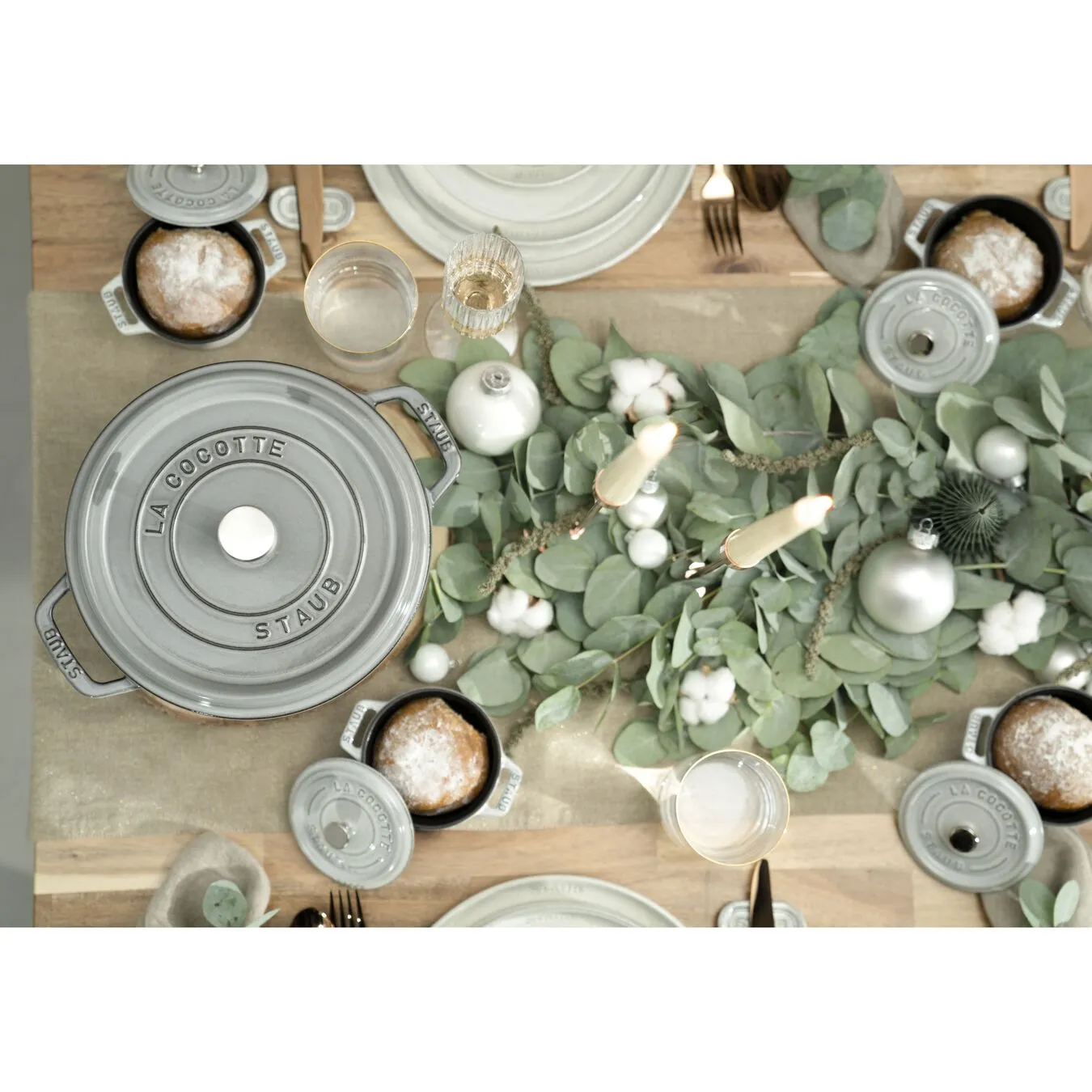 Staub Cocotte Rotonda - 26 Cm, Colore Grigio Grafite - immagine 6