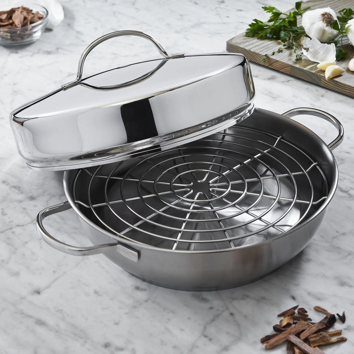 Demeyere Set Per Affumicatura - 4-pz., 18/10 Acciaio Inossidabile - immagine 2